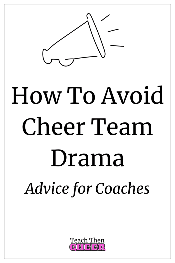 how to avoid cheer team drama